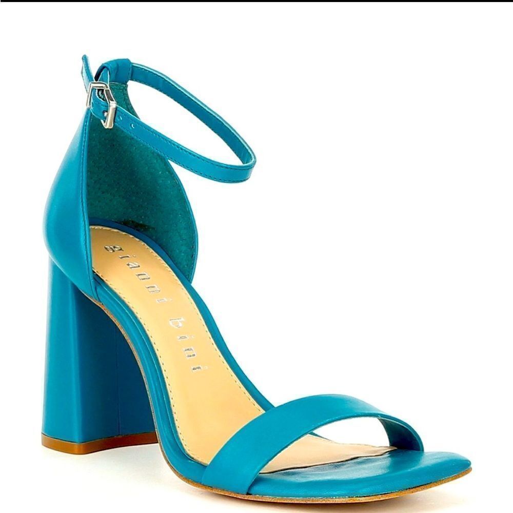 Gianni‎ Bini Maileigh Block Ankle Strap Heel Sandals